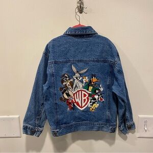 Vintage Warner Bros Studio Store Looney Tunes denim jacket kids size small